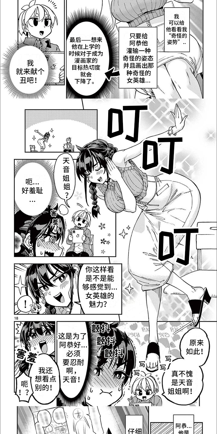 帅气的漫画家漫画,第2章：正确的站姿5图