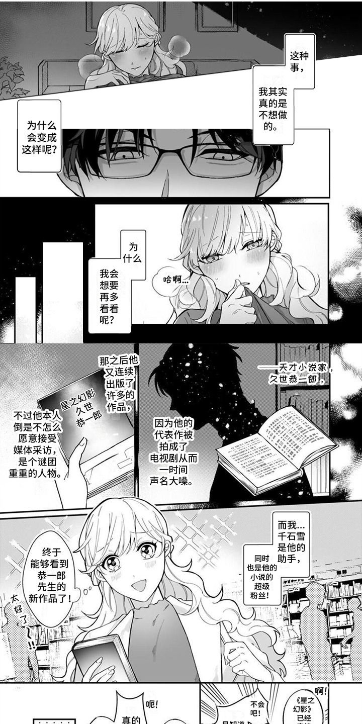 官能小说家剧场版免费观看漫画,第1章：助手与小说家1图