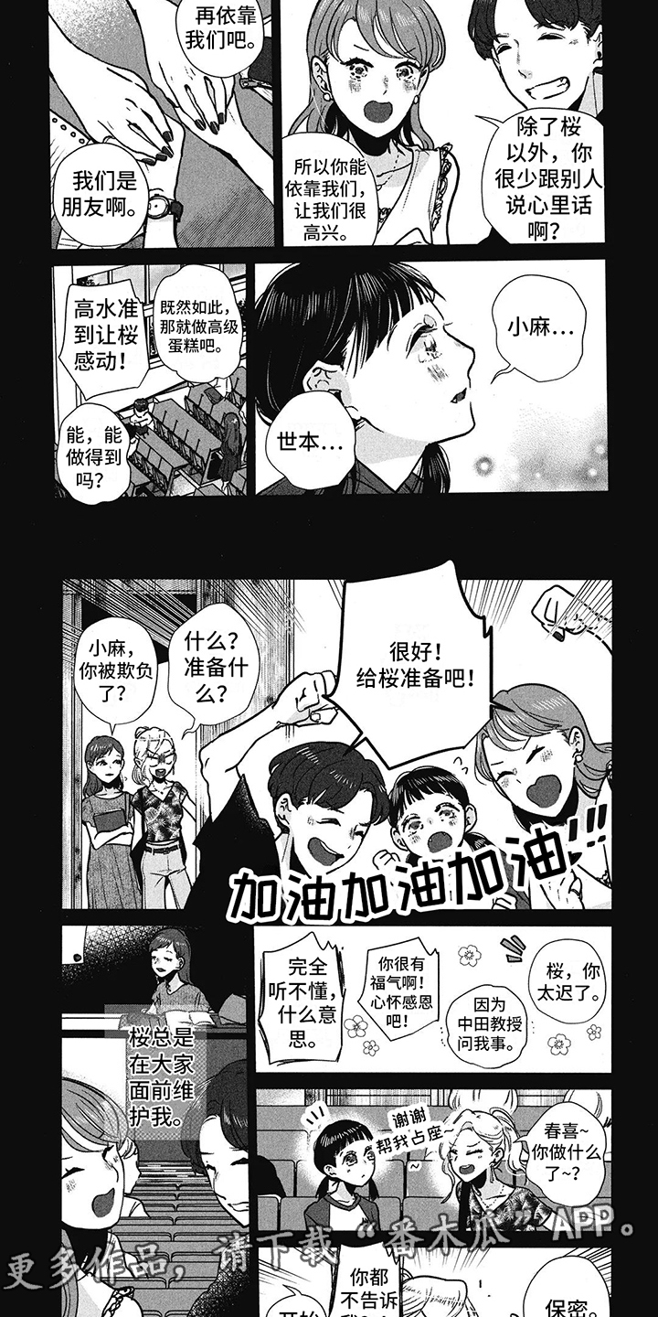 樱花盛开的语言漫画,第22章：生日蛋糕4图