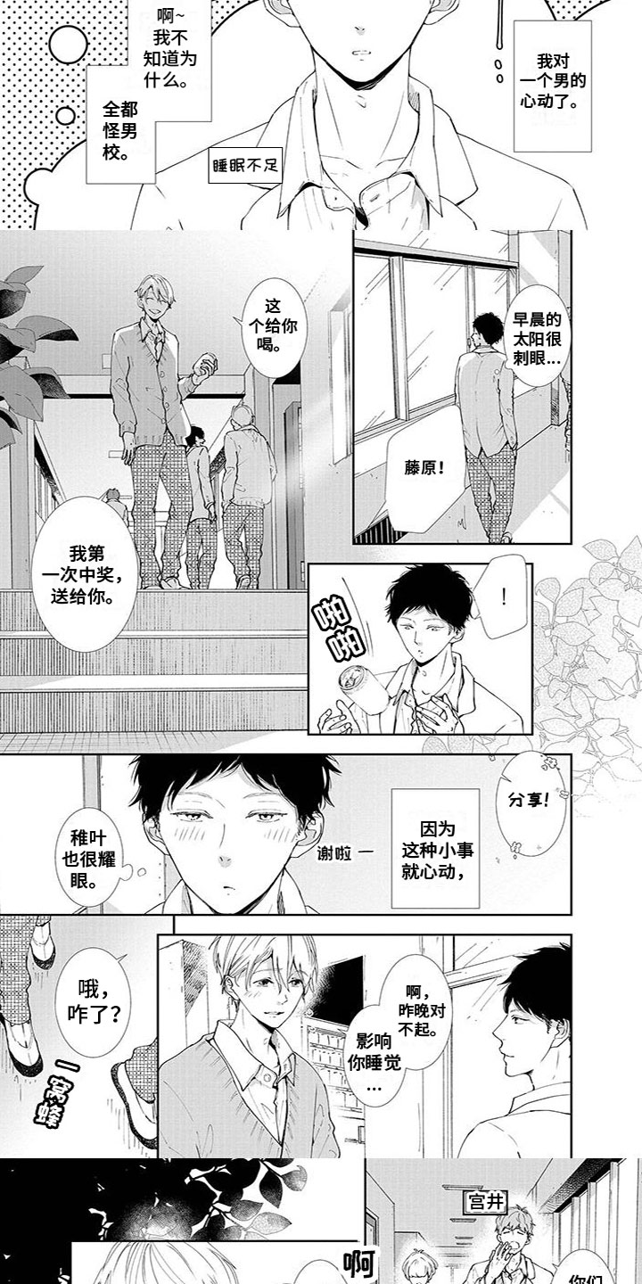 双向暗恋小明漫画,第1章：不是同志3图