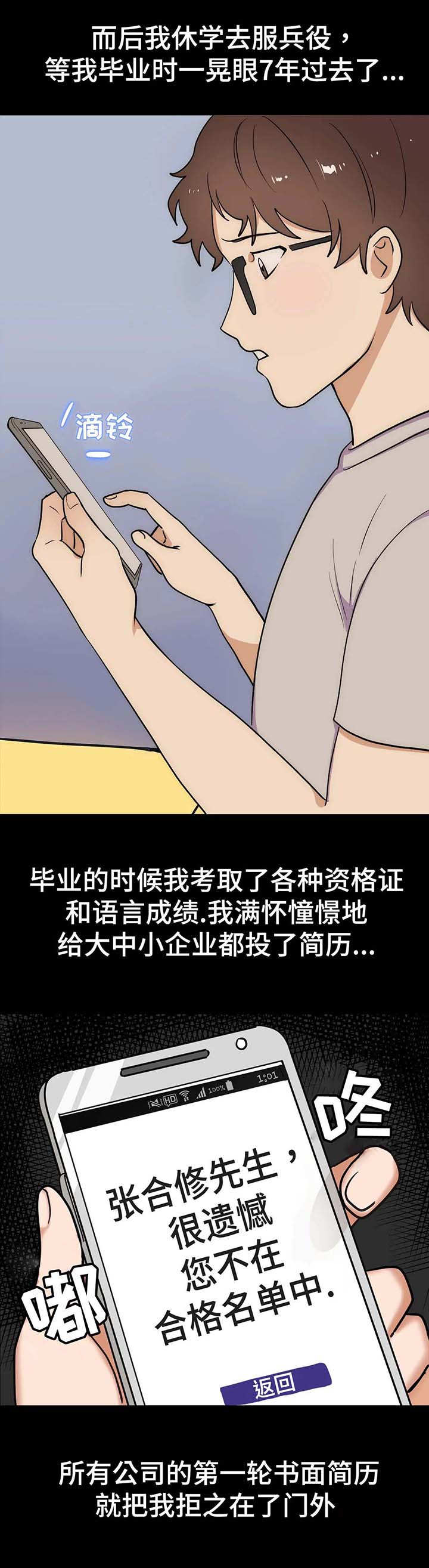 田间编制漫画,第1章：落榜3图