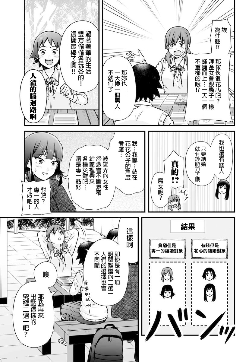 女高中生的虚度日常好看吗漫画,第103话 二选一5图