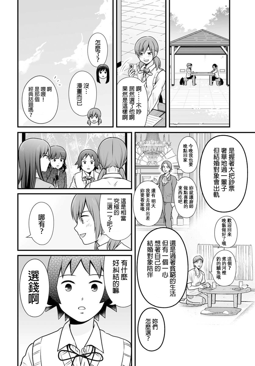 女高中生的虚度日常好看吗漫画,第103话 二选一4图