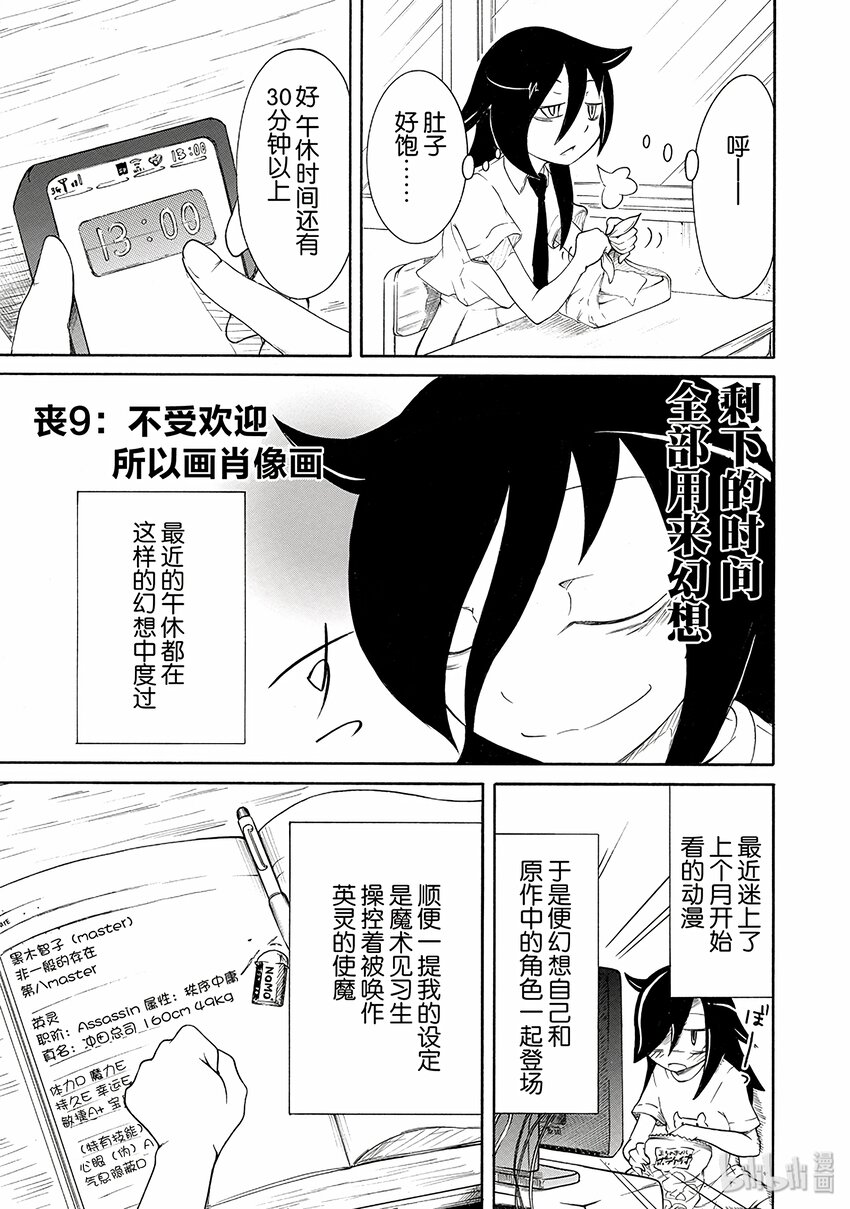我不受欢迎都是你们的错绘画漫画,丧9 不受欢迎，所以画肖像画1图