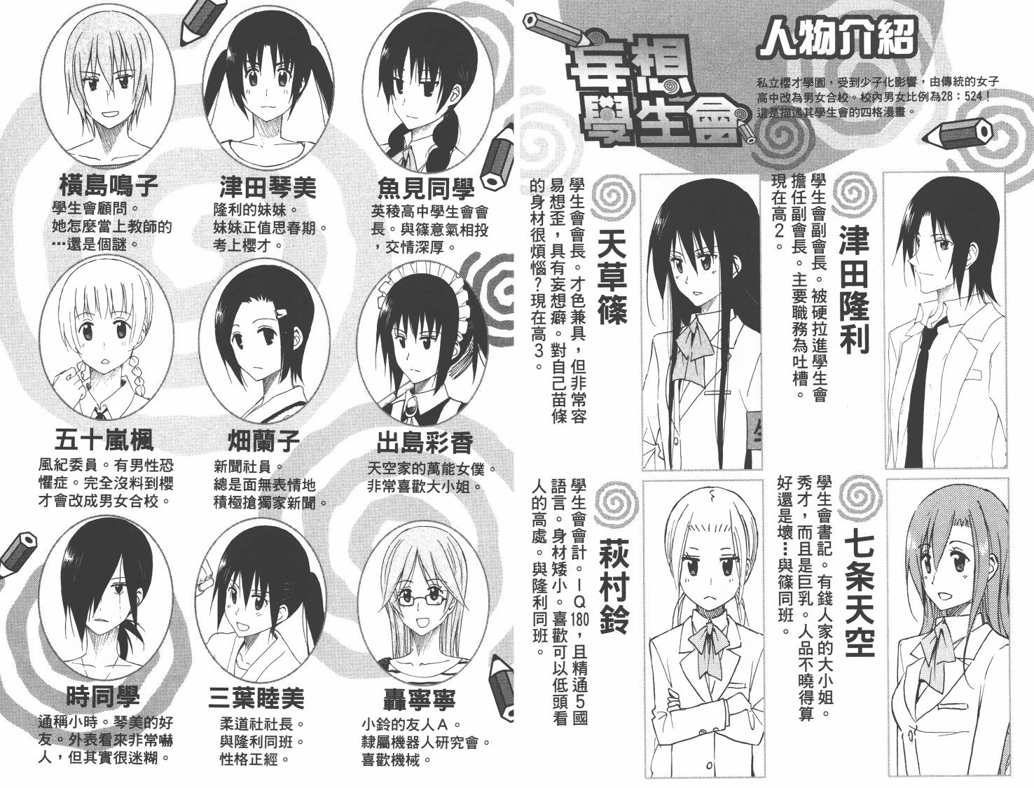 妄想学生会选美比赛漫画,第8卷2图