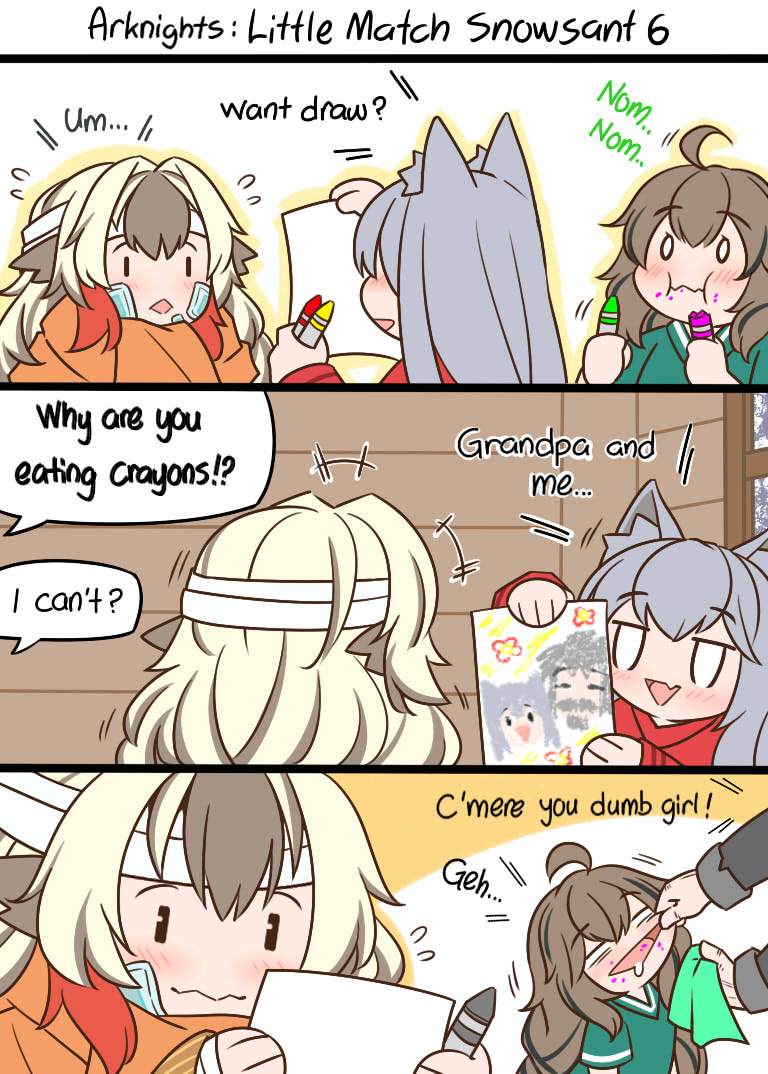 明日方舟的老年博士漫画,卖火柴的小雪雉64图